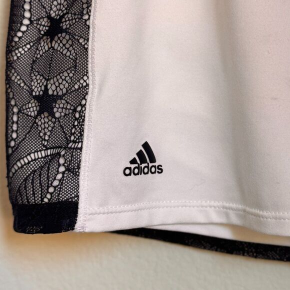 Adidas White Lace Overlay Tennis Skort M - Picture 3 of 5